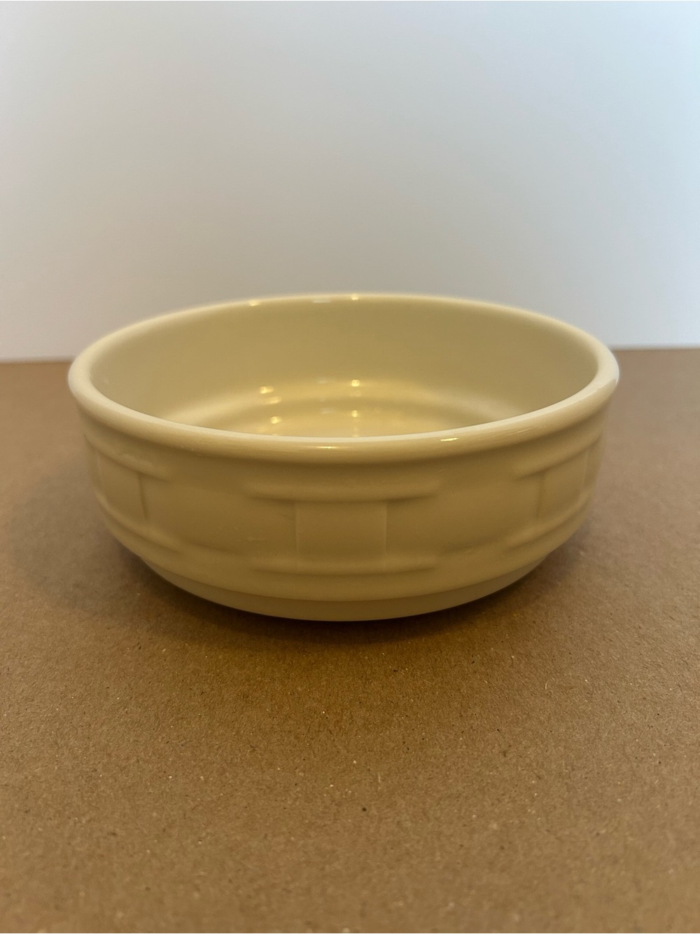 Longaberger Cream Ceramic Serving Bowl